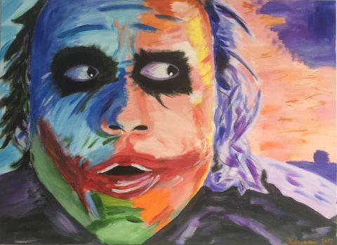 Joker, 2017, akryl, 50x70cm, reprodukcia